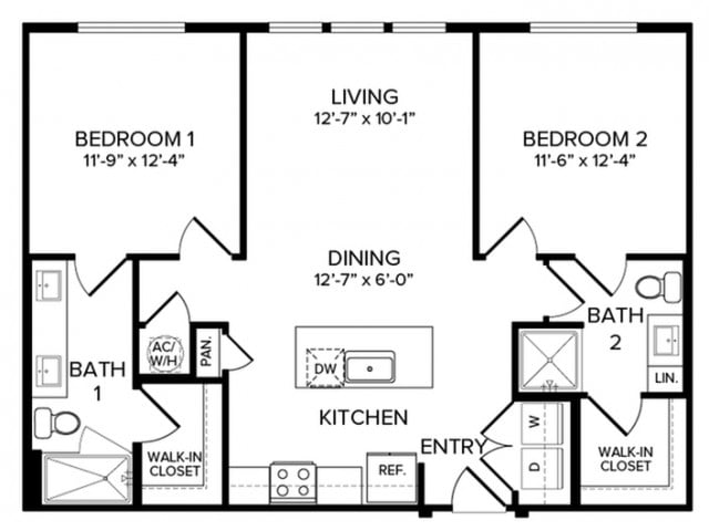 B1B floor plan