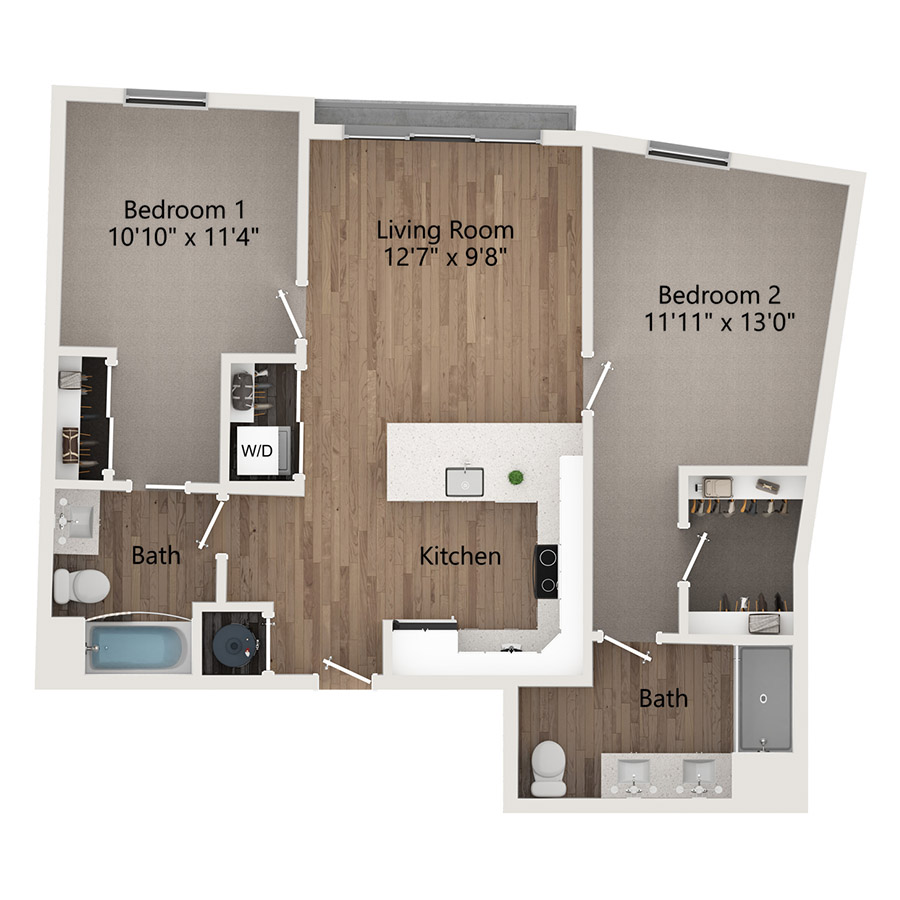 B2 WF100 floor plan