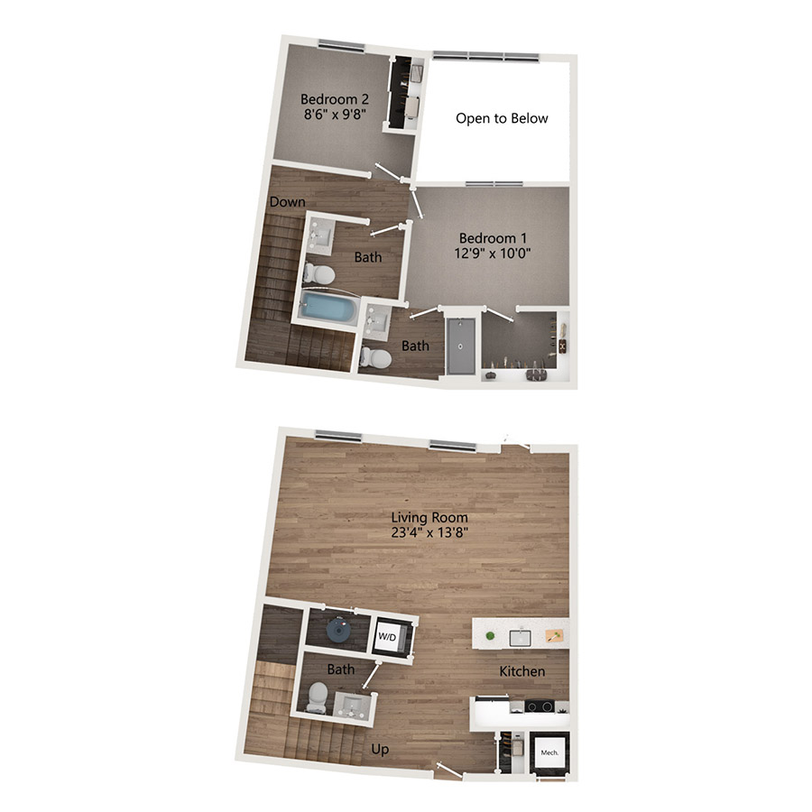 B2 Loft floor plan