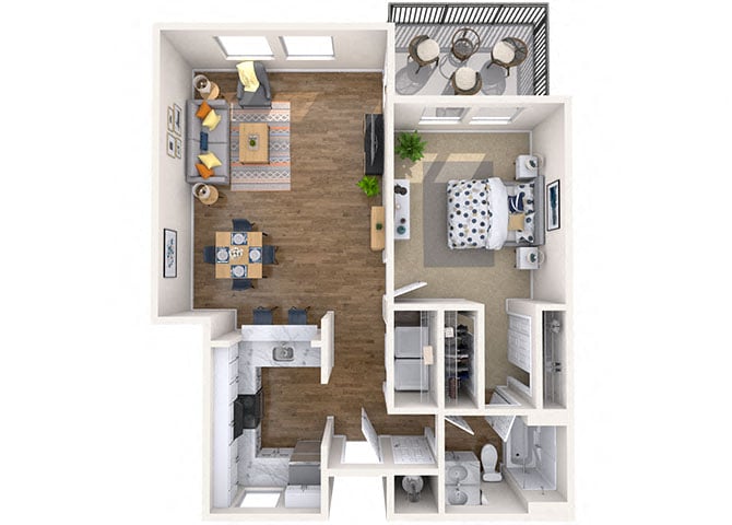 1x1 Jr floor plan