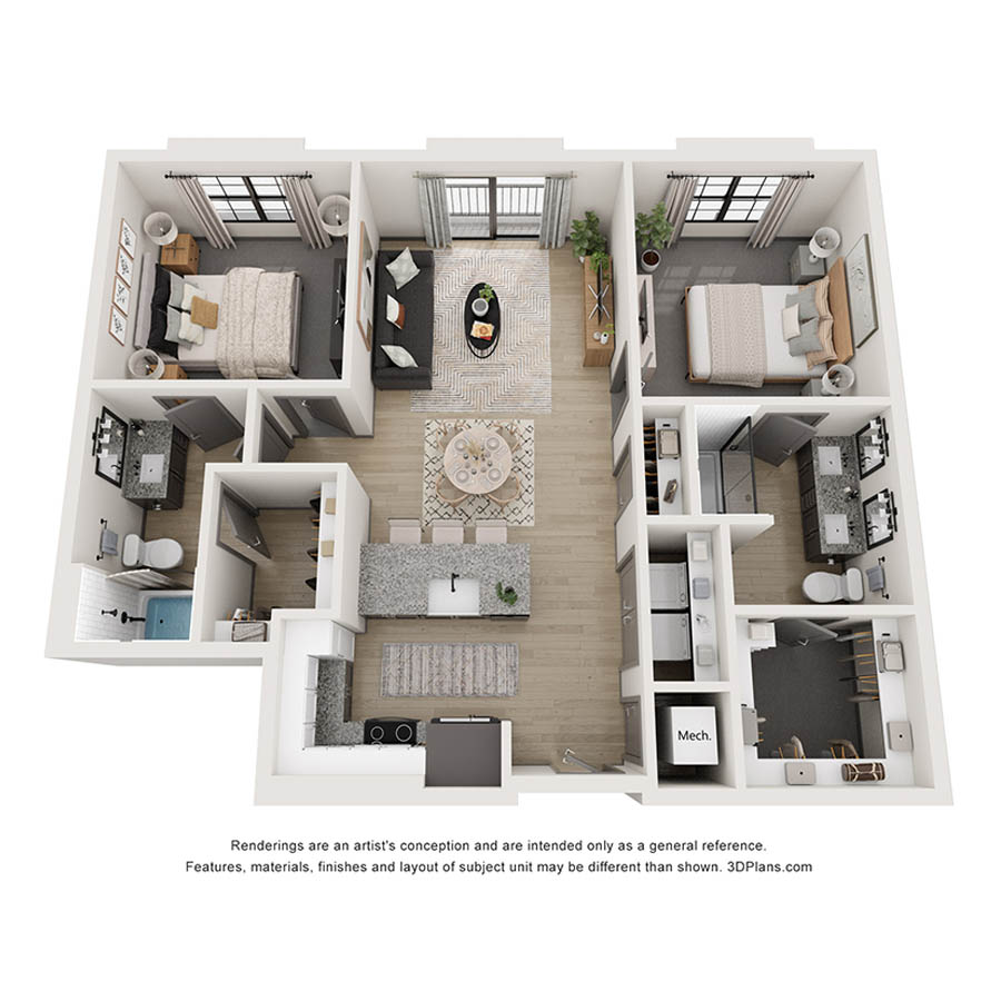 B2A floor plan