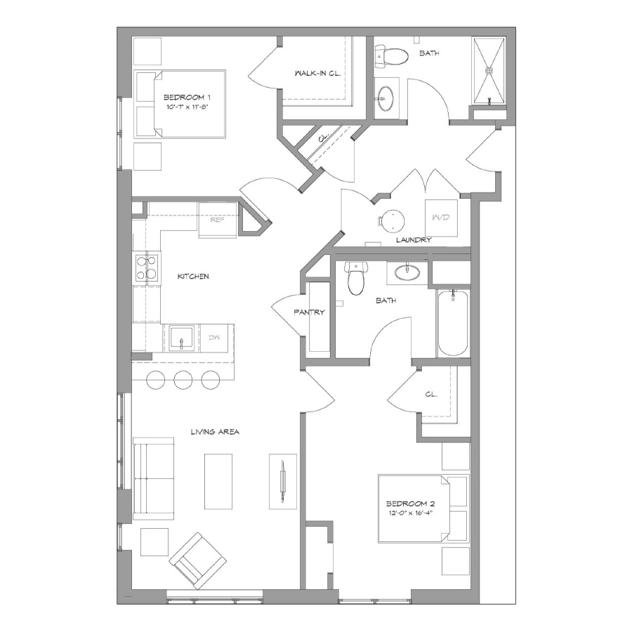 2BR7 floor plan
