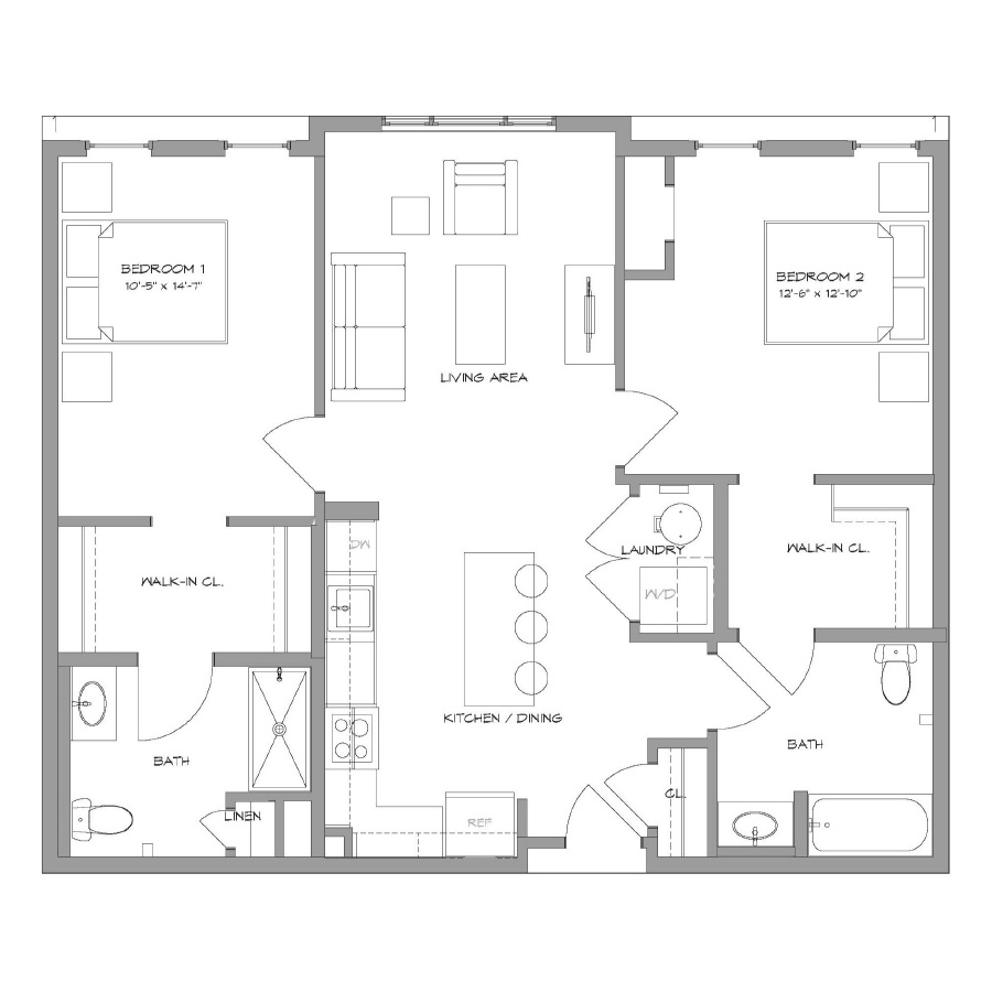 2BR5 floor plan