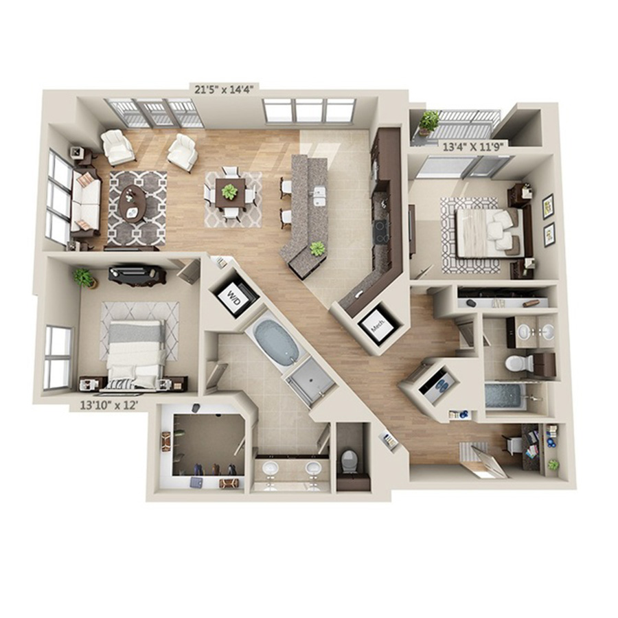 Floorplan Q floor plan