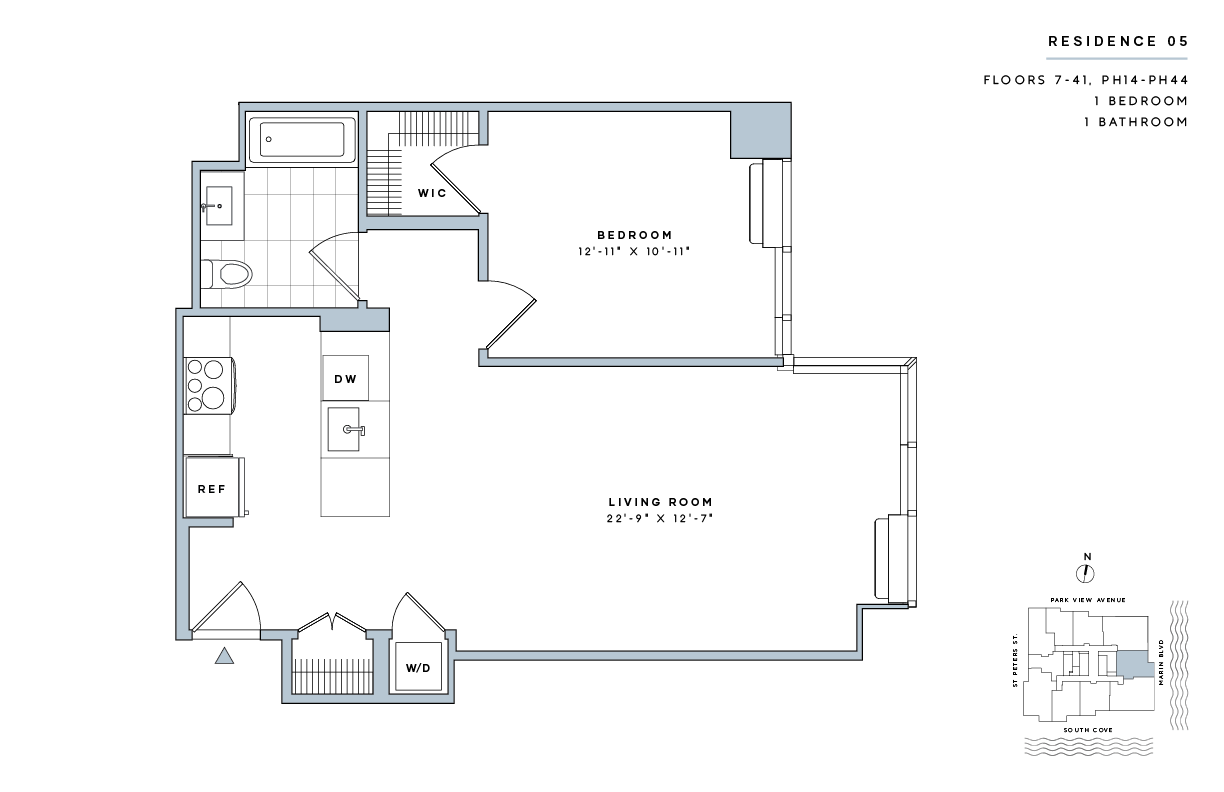 1 Bed/1 Bath-A.8-II floor plan