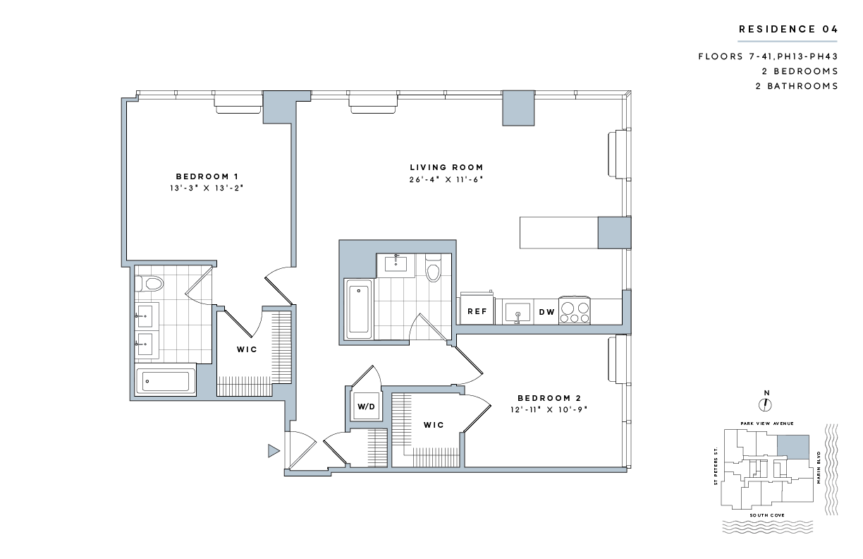 2 Bed/2 Bath-B.2-II floor plan