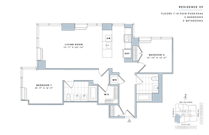 2 Bed/2 Bath-B.3-II floor plan