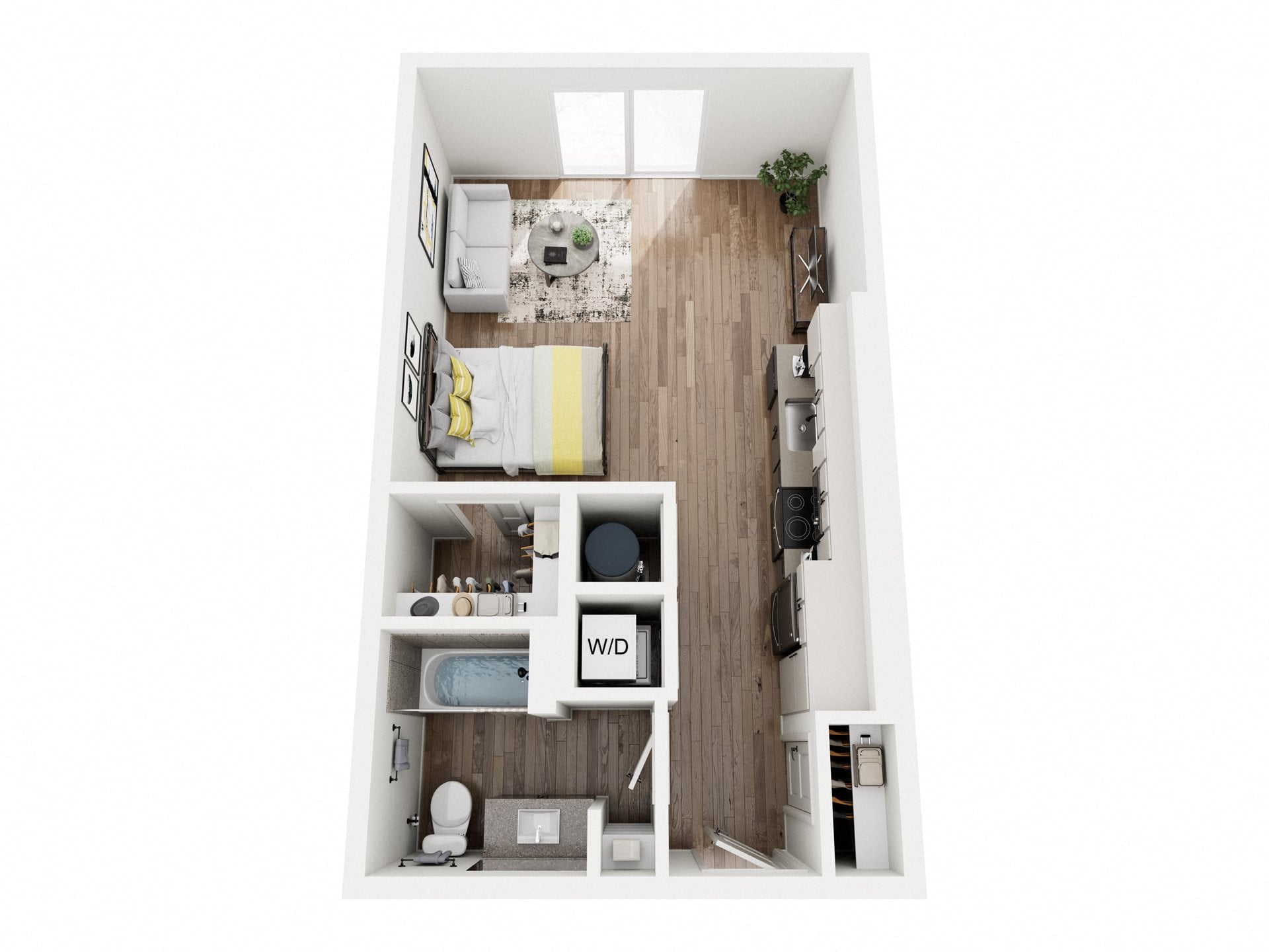 Studio 1 floor plan
