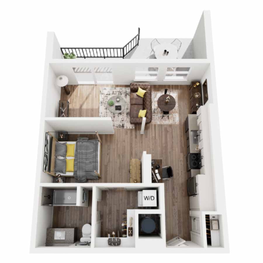 1BR7 floor plan