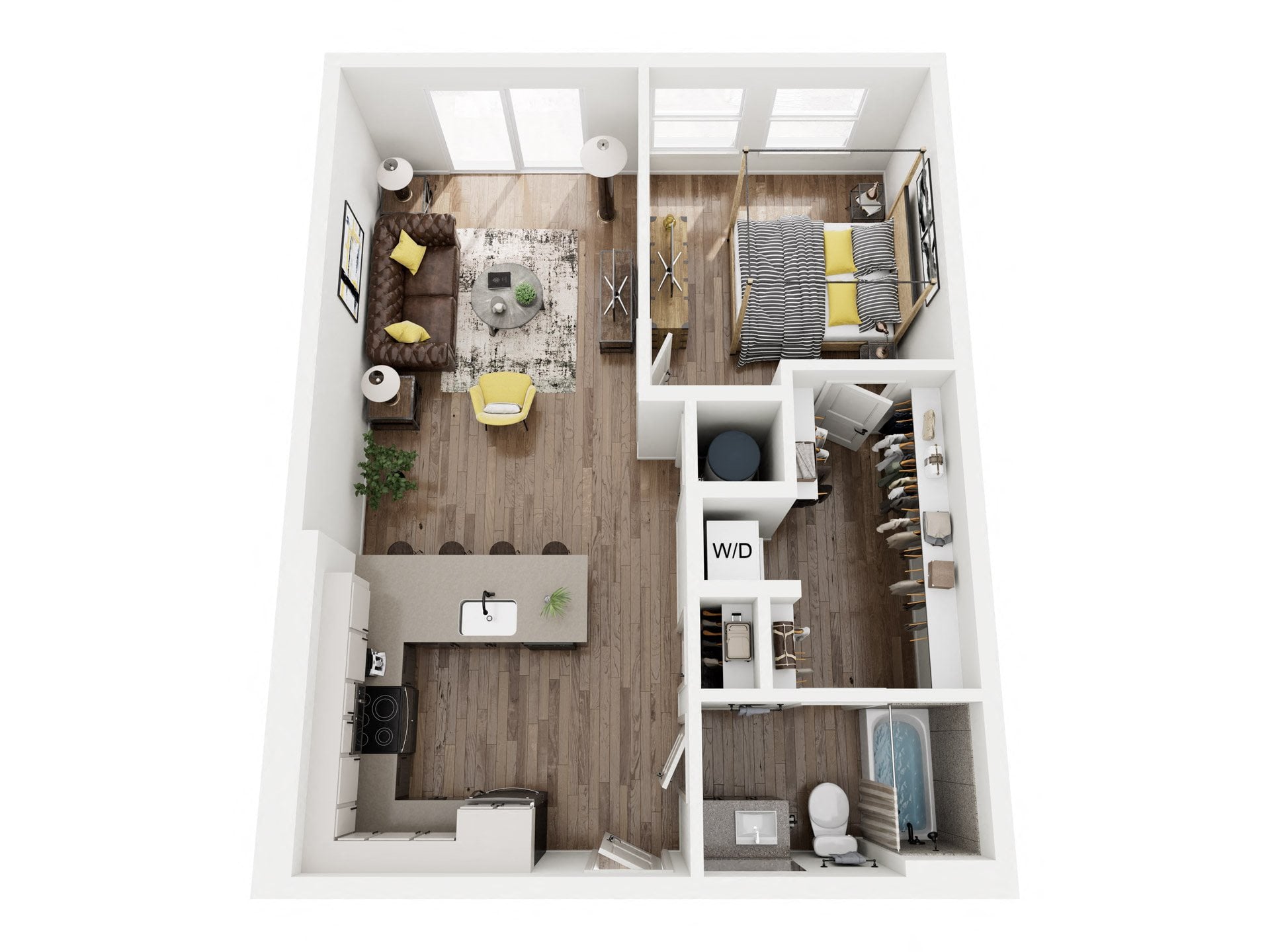 1BR1 floor plan
