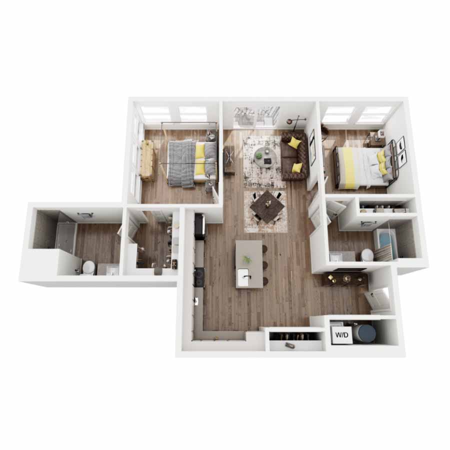 2BR5 floor plan