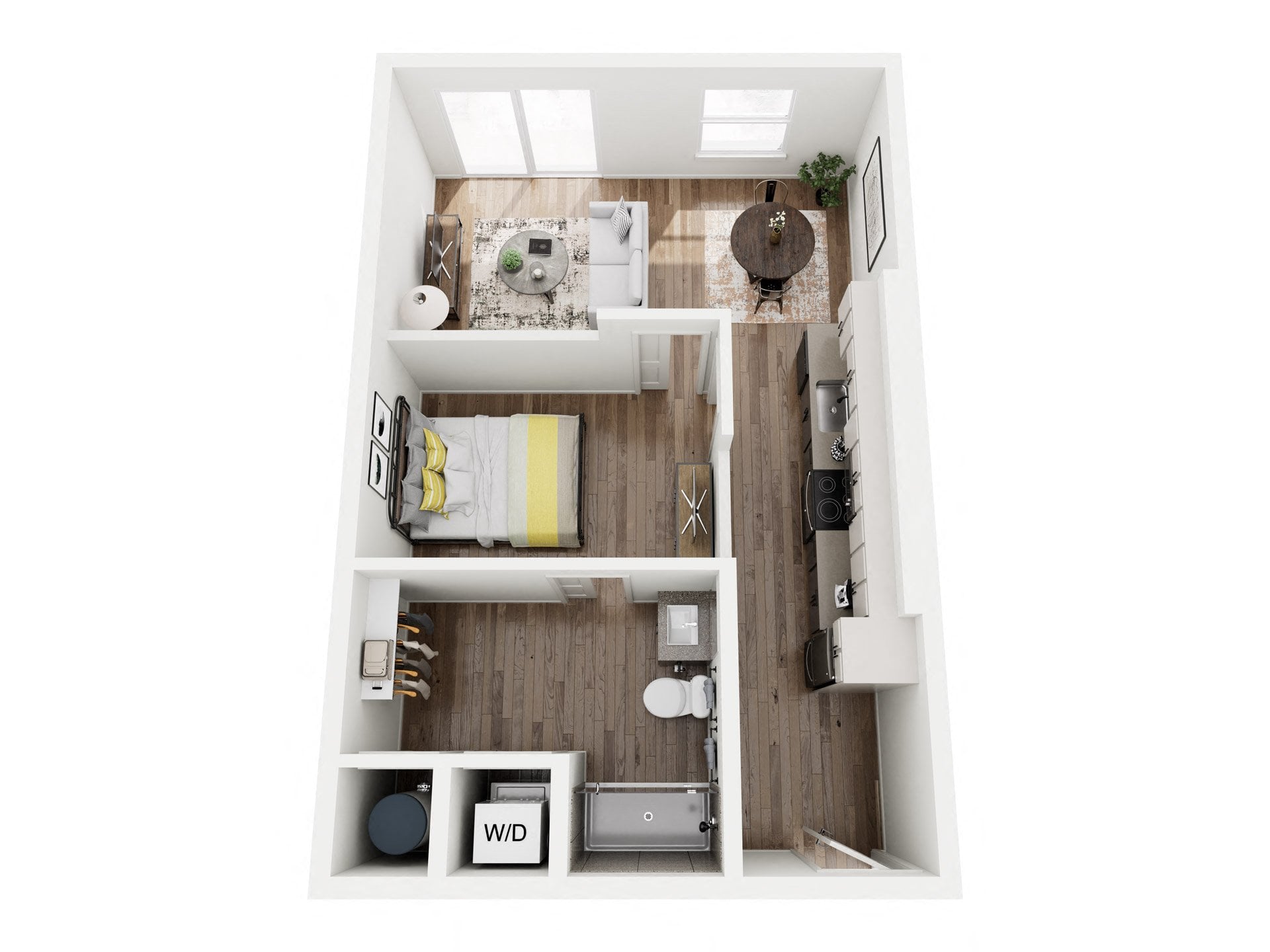 JR 1BR 1 floor plan