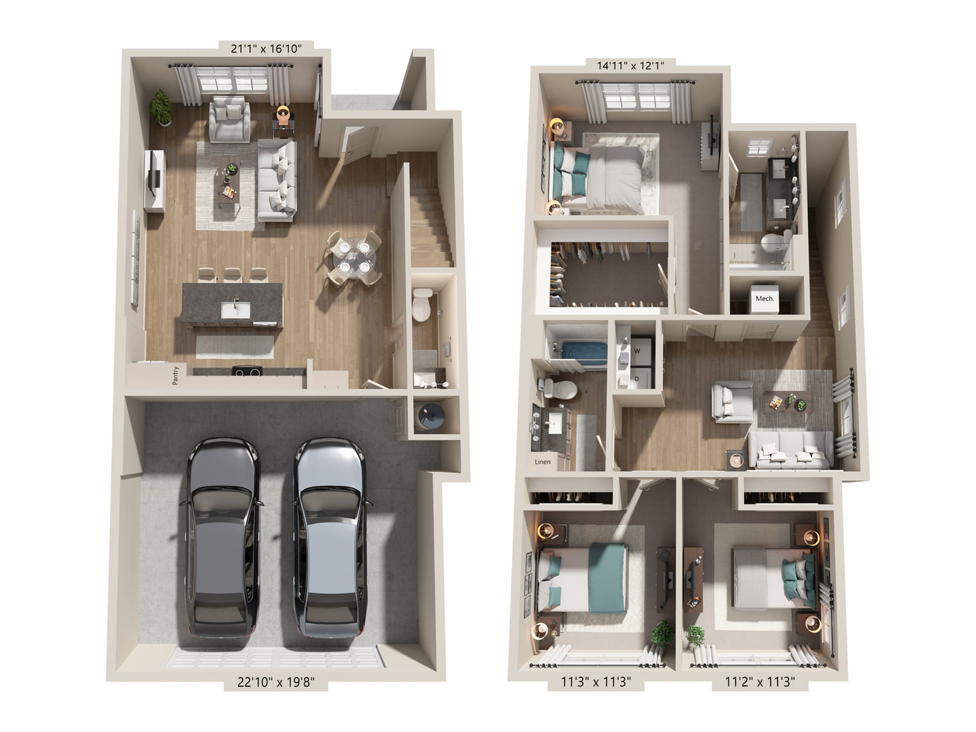 TH2A floor plan