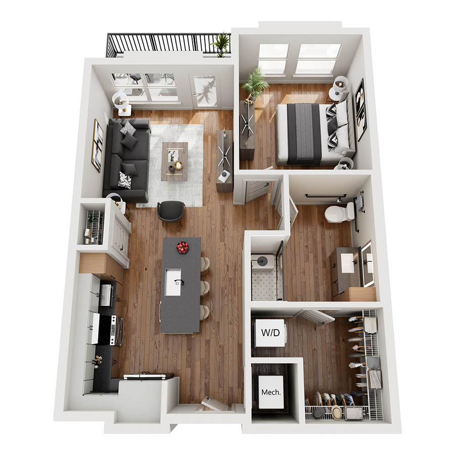 A2-HC floor plan