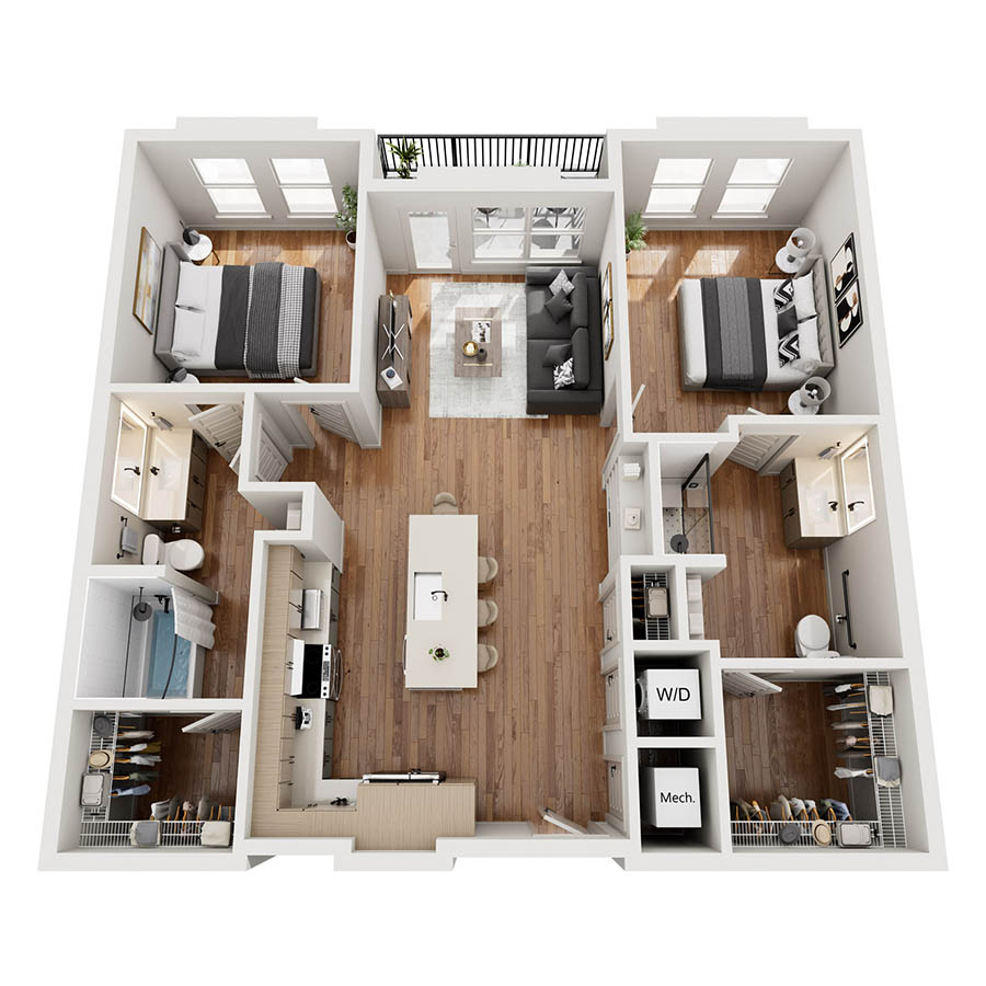 B1-HC floor plan