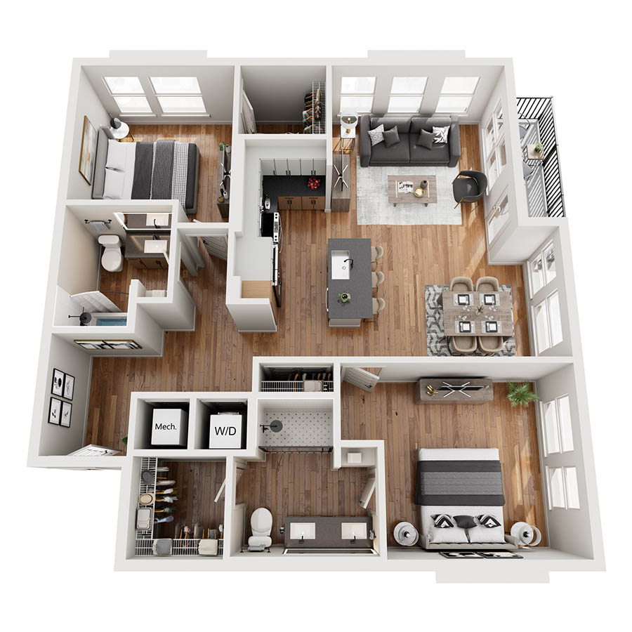 B2 floor plan