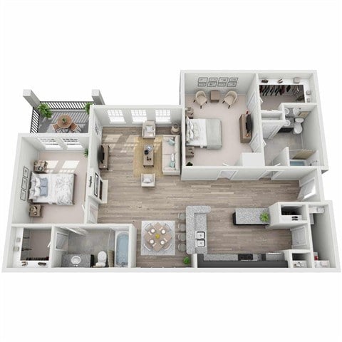 2 Bedroom Apartment – 1660 Peachtree St, NE #6110, Atlanta, GA