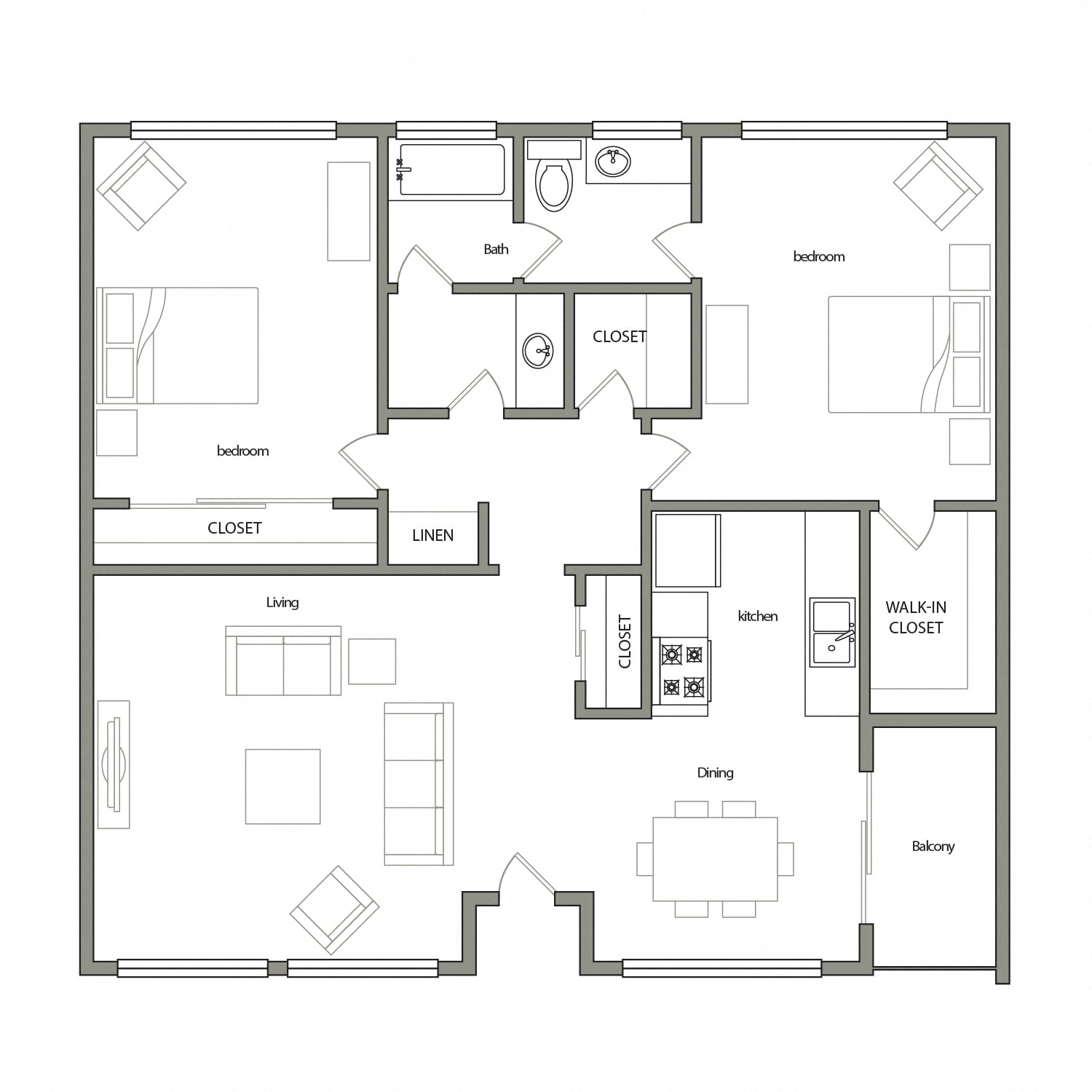 Barcelona floor plan