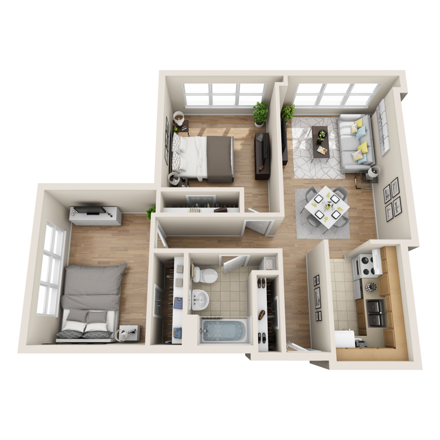 The Edgefield floor plan