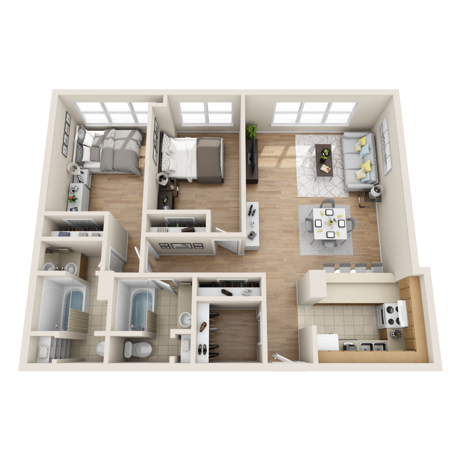 The Winnetka floor plan