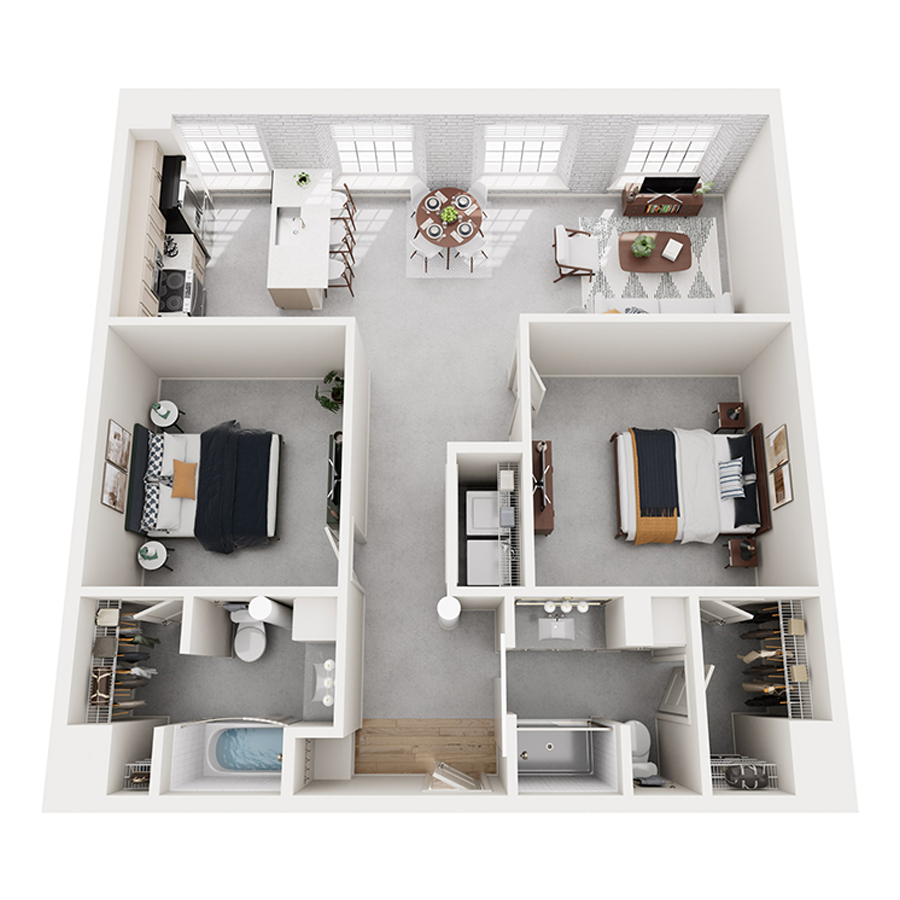 2C floor plan