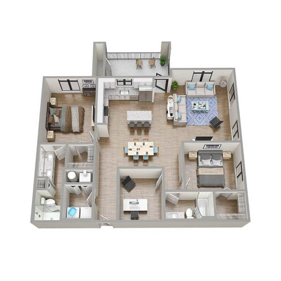 C floor plan