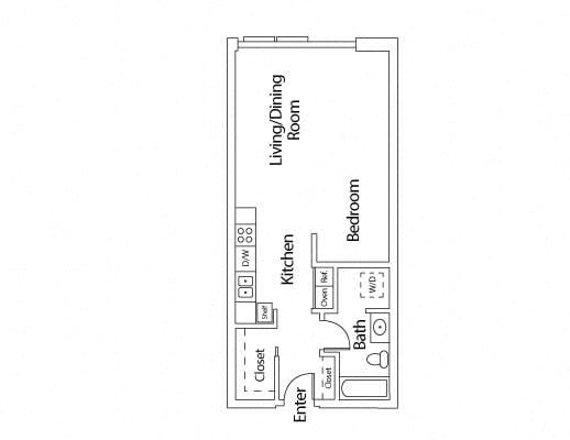 Studio B floor plan
