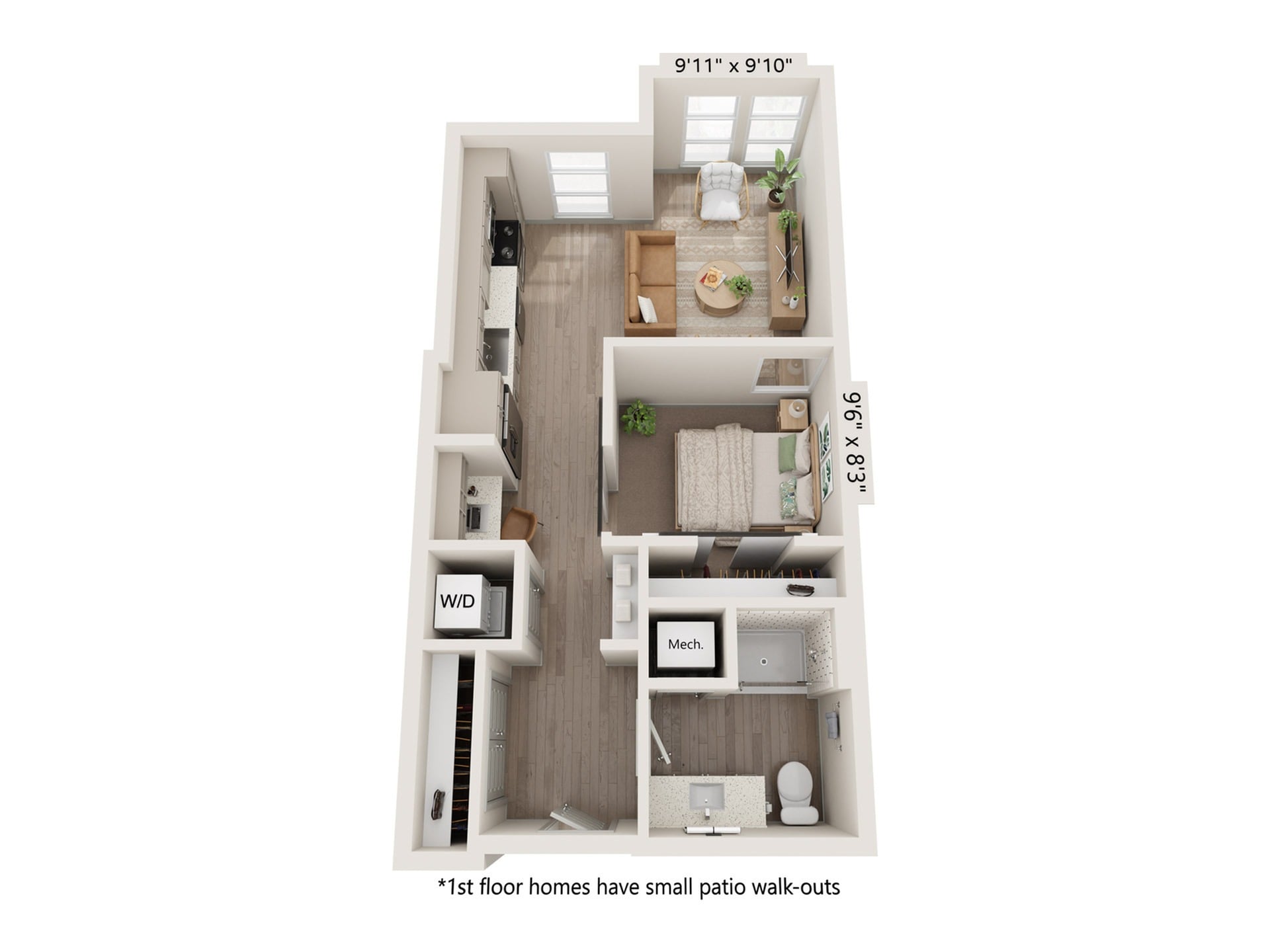 E1 floor plan