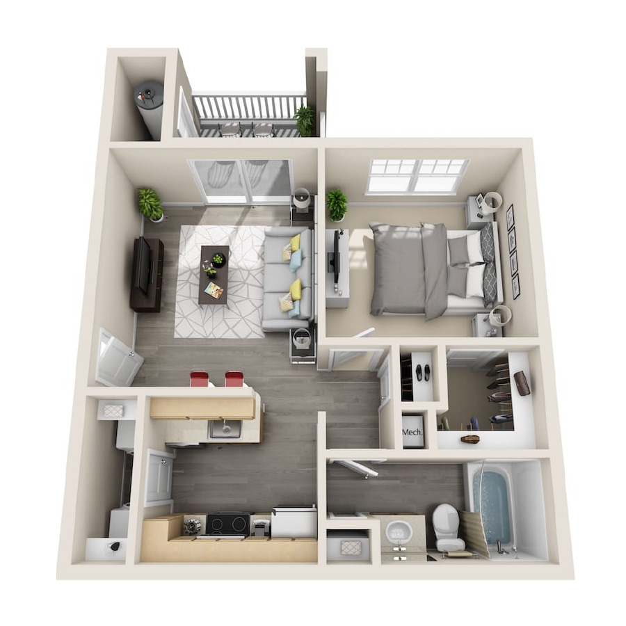 A1B-Classic floor plan