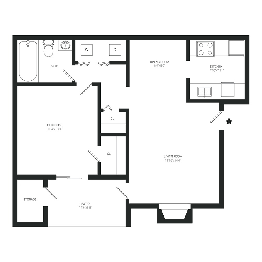 A2 floor plan