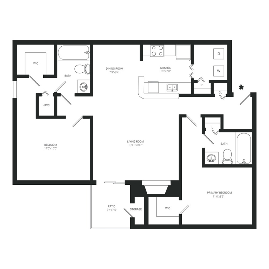 B2 floor plan