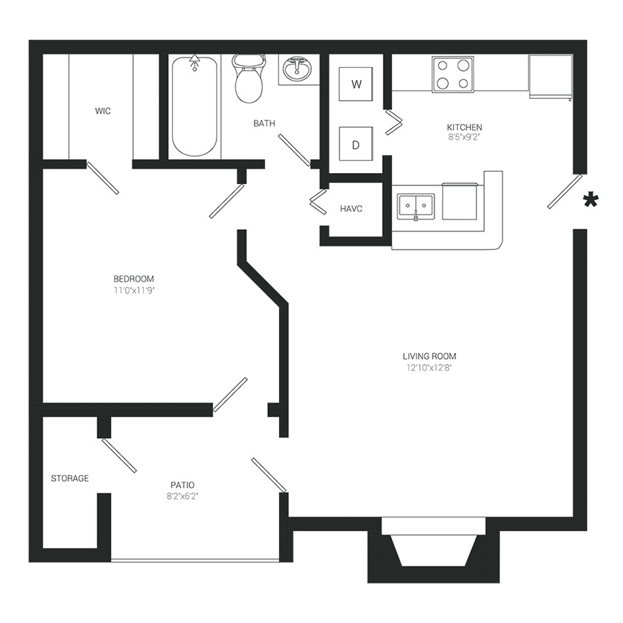 A1 floor plan