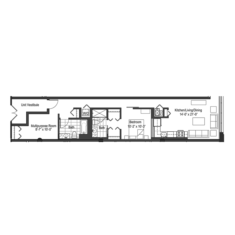 Unit 314 floor plan