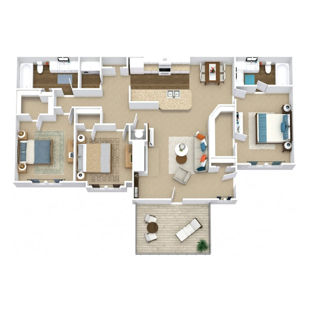 The Oasis floor plan