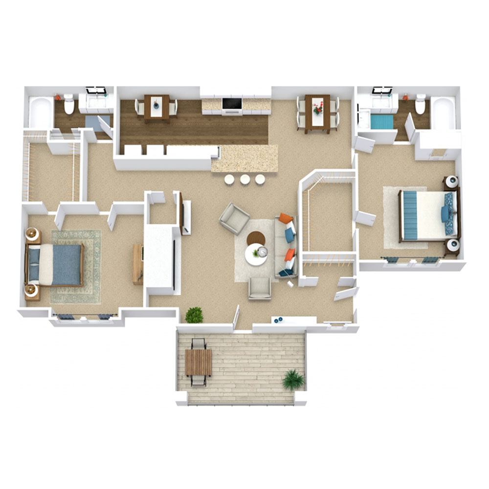 The Cancun floor plan