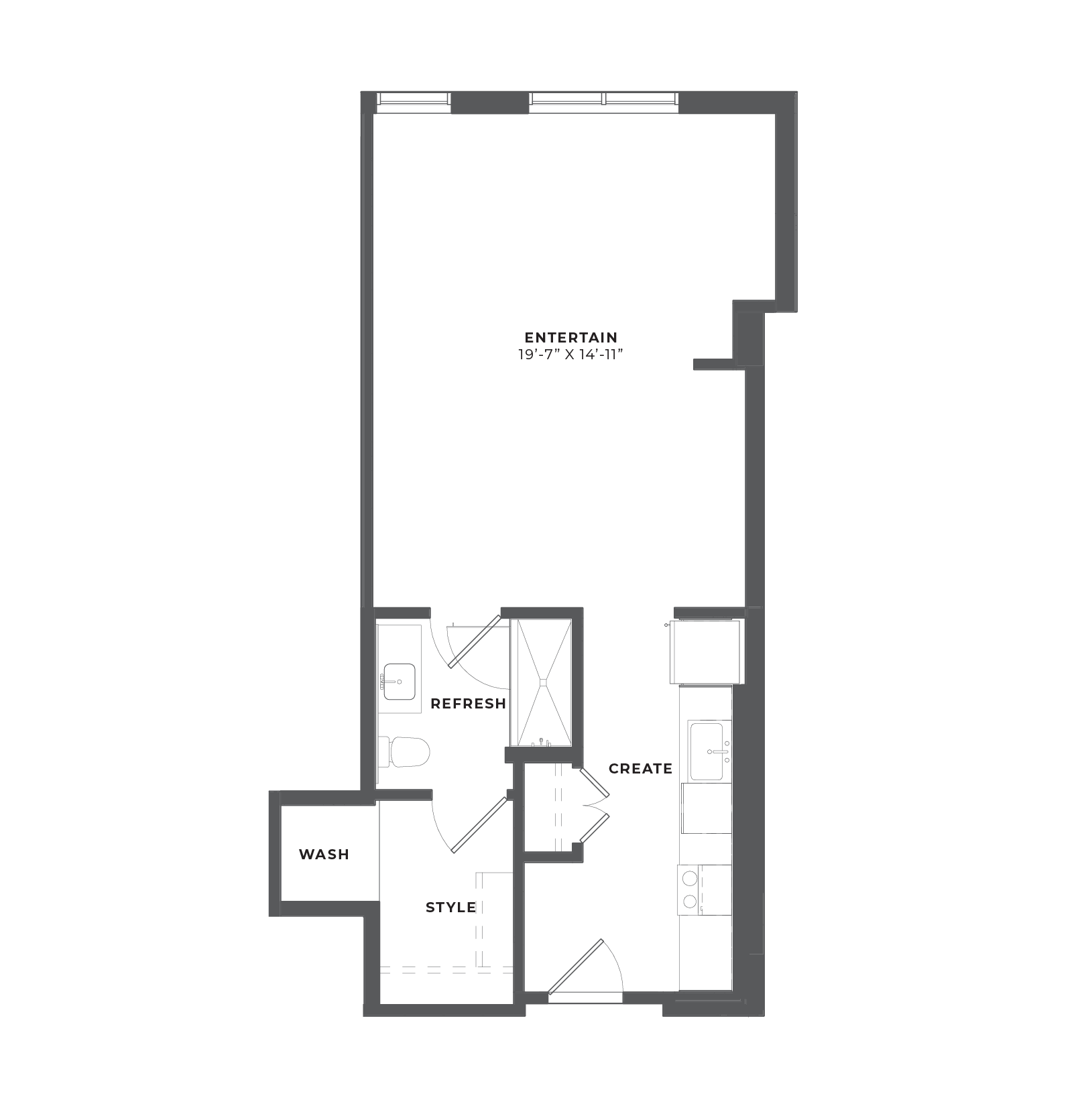 Studio-SH1 floor plan