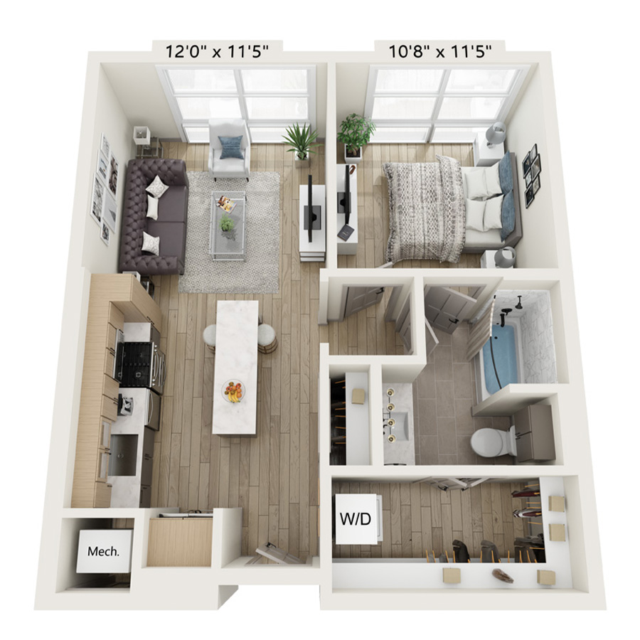 A2 floor plan