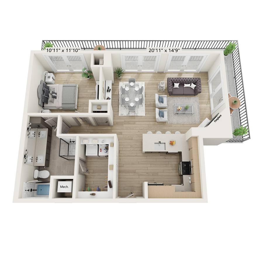 PH 1 floor plan