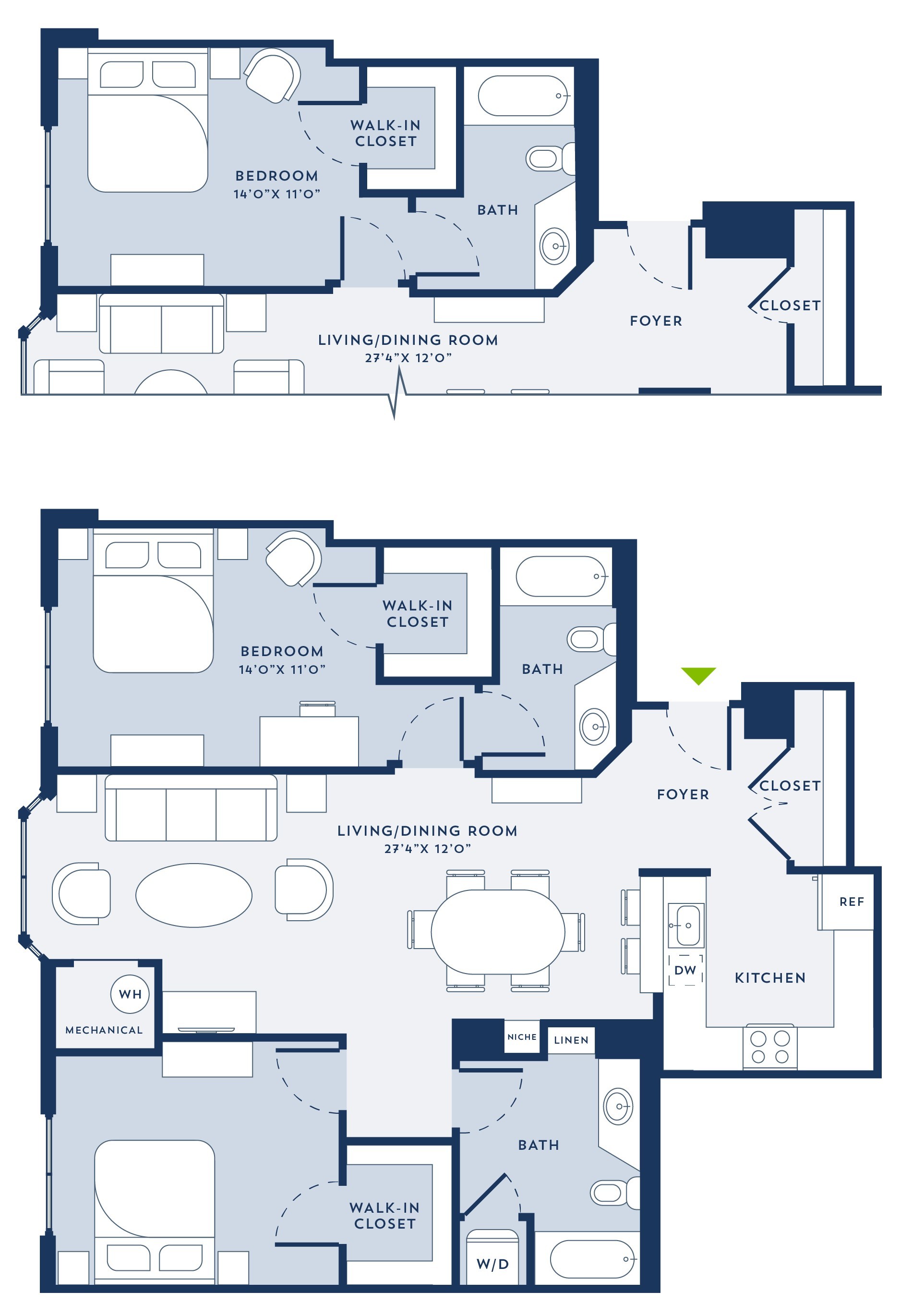 2 Bed/2 Bath-D8A floor plan