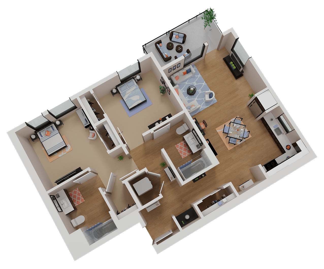 B3A floor plan