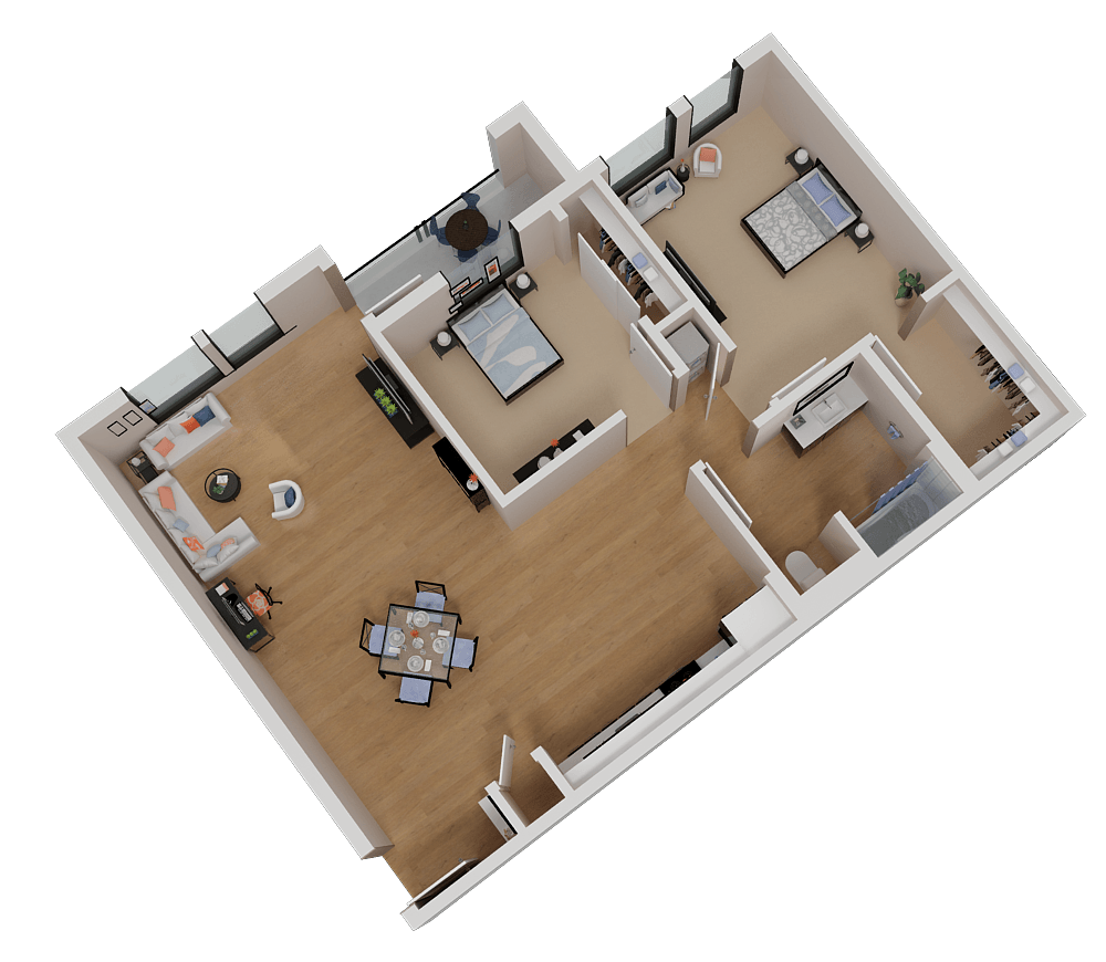 B1B floor plan