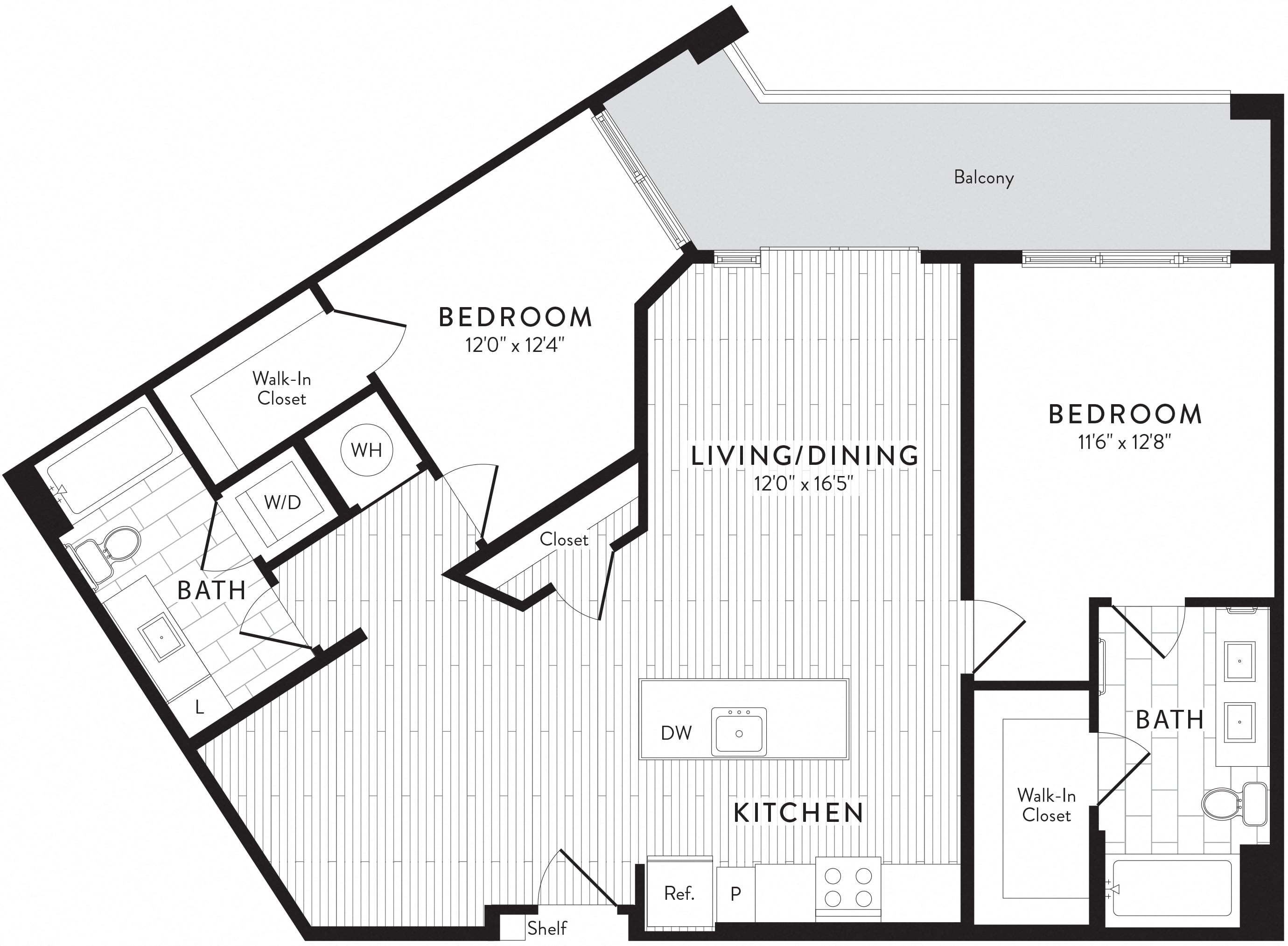 C12 - 2 Bed_2 Bath floor plan