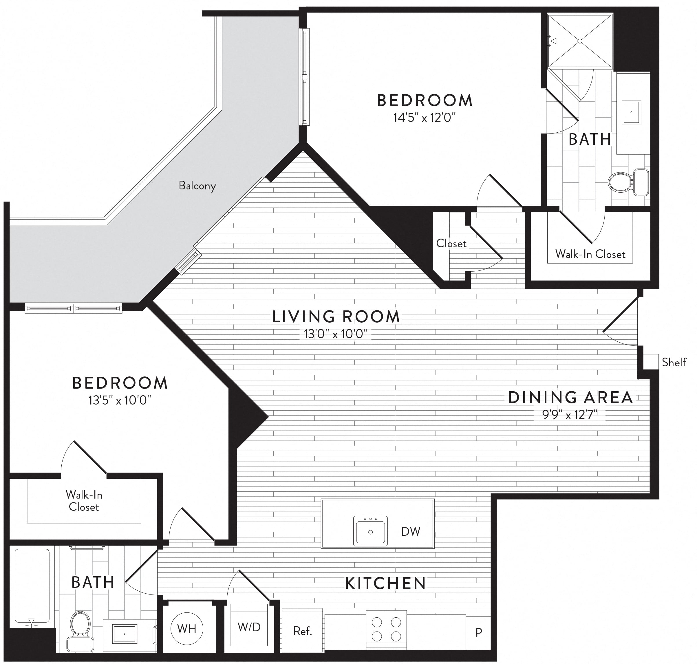 C9 - 2 Bed_2 Bath floor plan