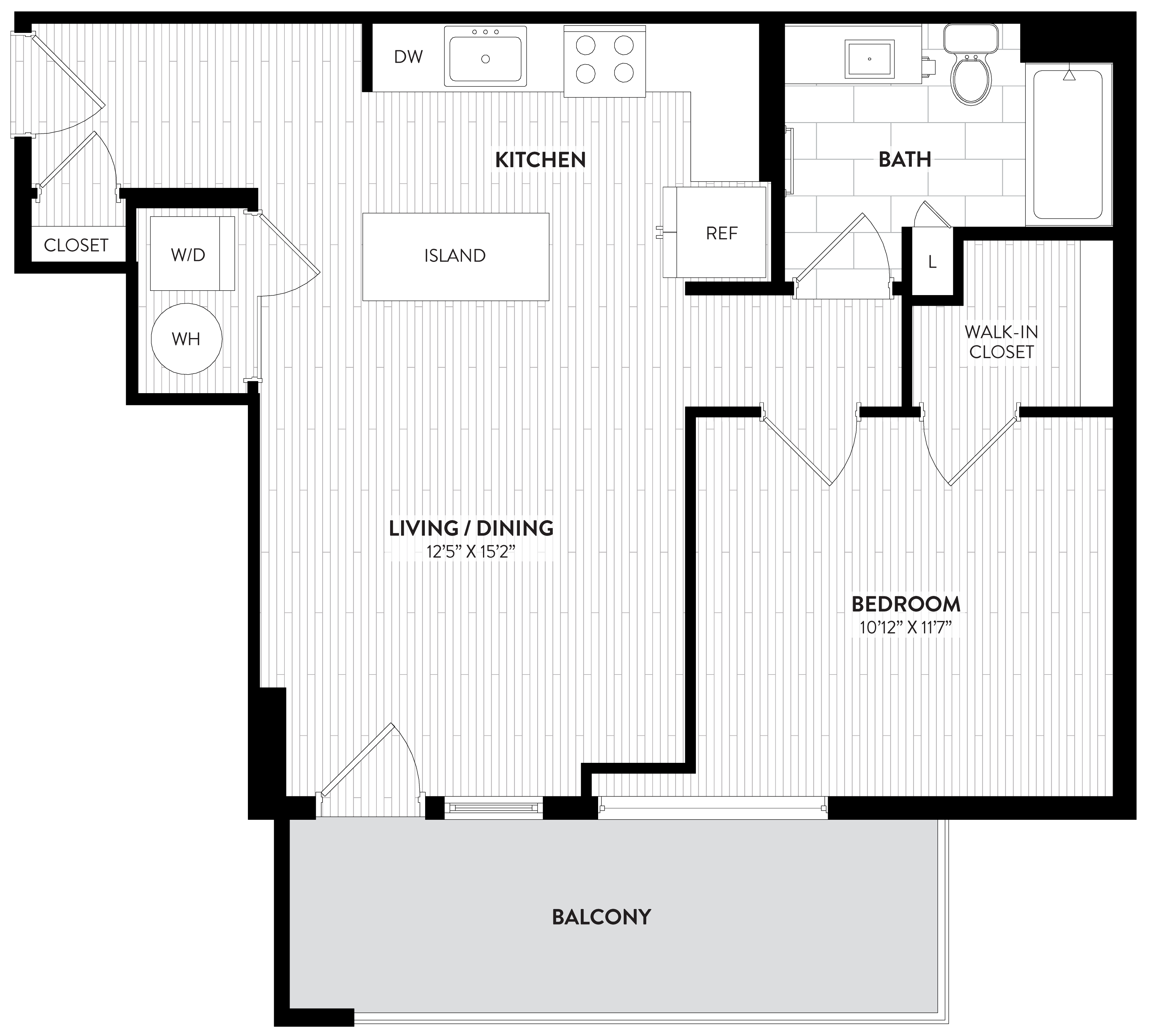 PH05 - 1 Bed_1 Bath floor plan