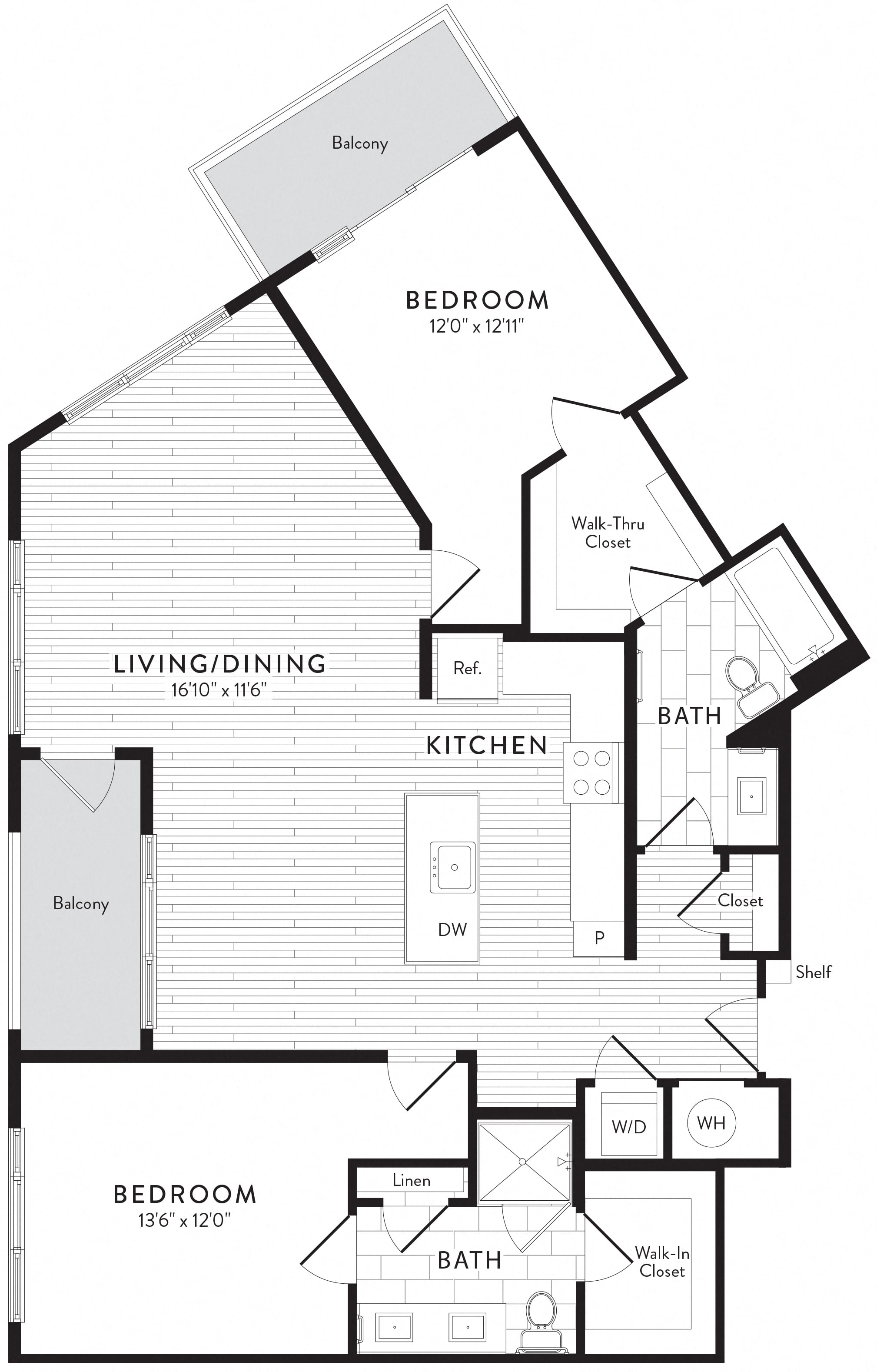 C6 - 2 Bed_2 Bath floor plan