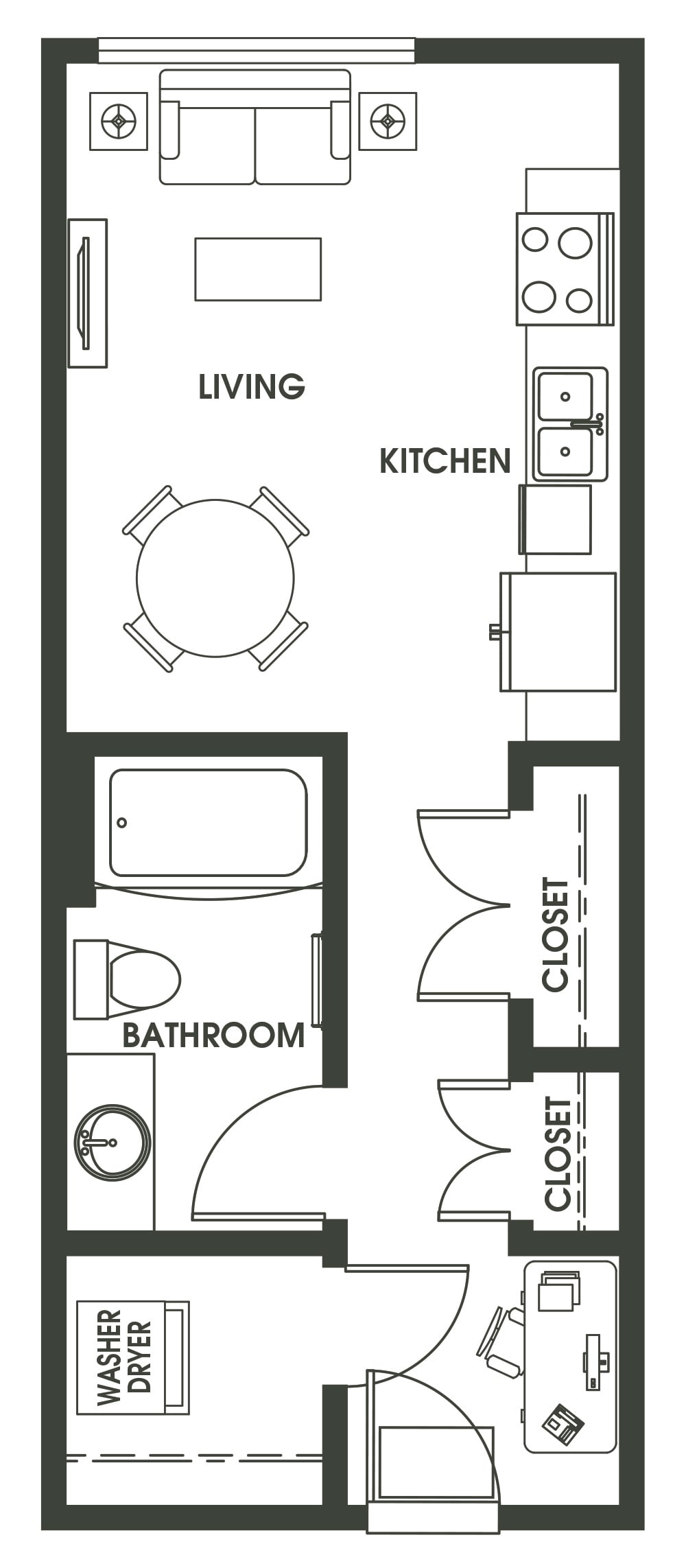 Studio S4A floor plan