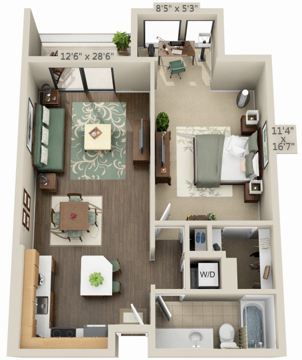 Aqua floor plan