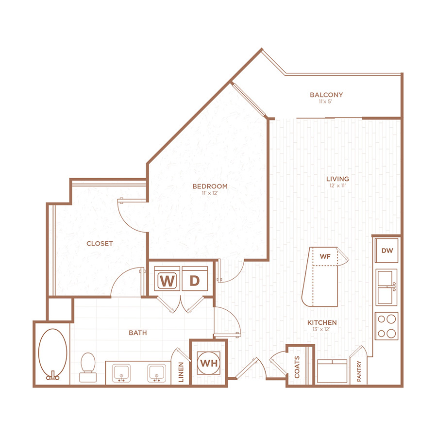 A1K floor plan