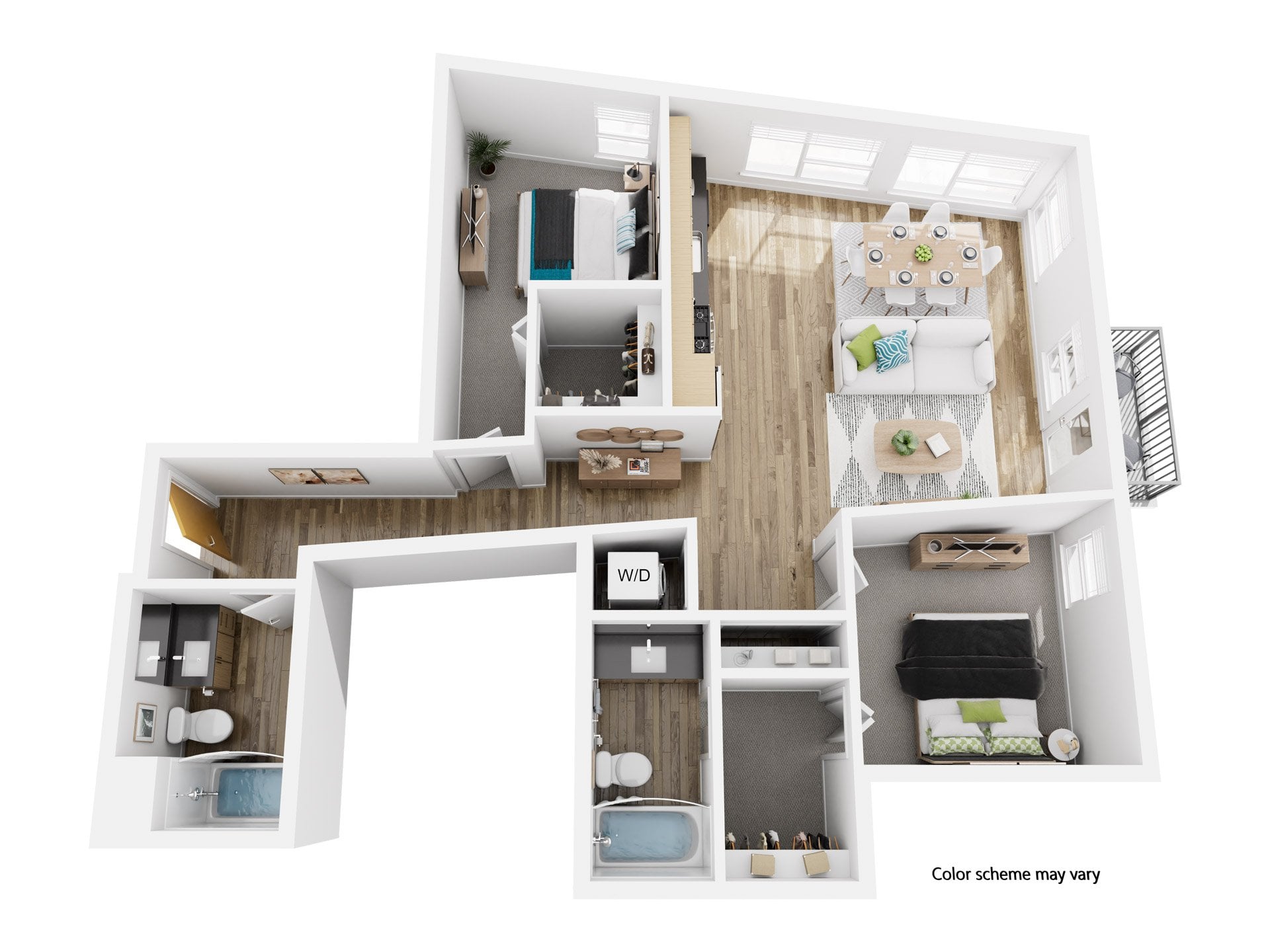Two Bed Two Bath I 1 floor plan