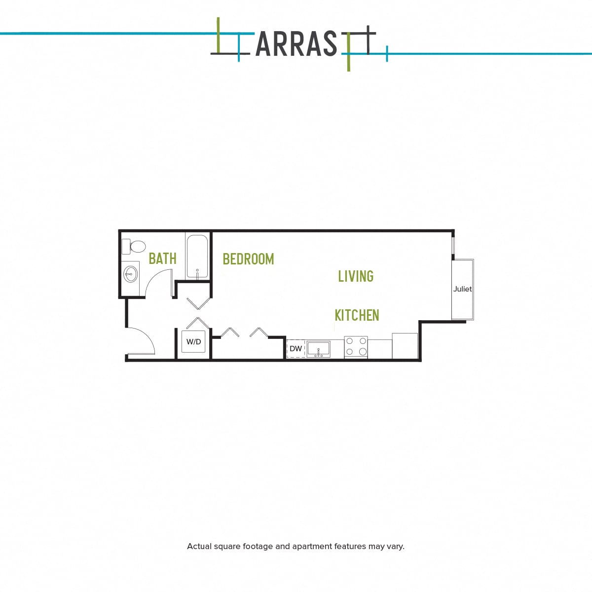 Studio A 3 floor plan